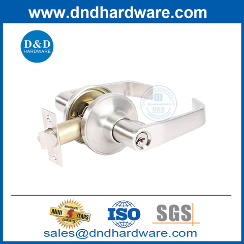 Double Cylinder Entry Door Locksets Stainless Steel Door Lever Lockset-DDLK014