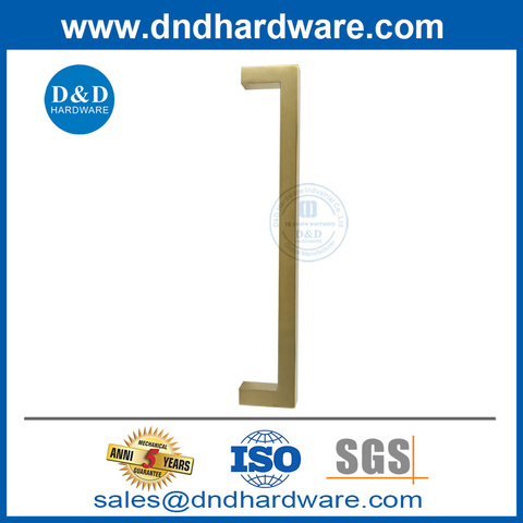 Stainless Steel Exterior Door Pulls Long Front Door Gold Pull Handle for Door-DDPH034