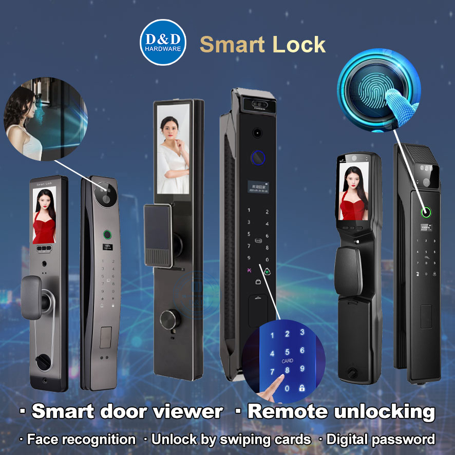 Intelligent Linkage Front Door Handle Smart Remote Capture Fingerprint Lock-DDDL002