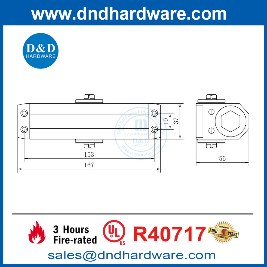 Hydraulic door closer
