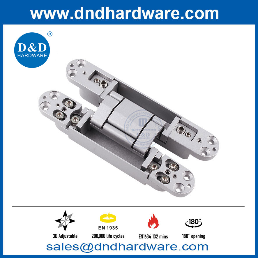 EN1935 3D Adjusting Zinc Alloy Fire Rated Hidden Hinge for Main Door-DDCH008-G80