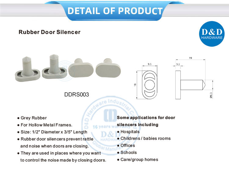 Wooden Door Silencer