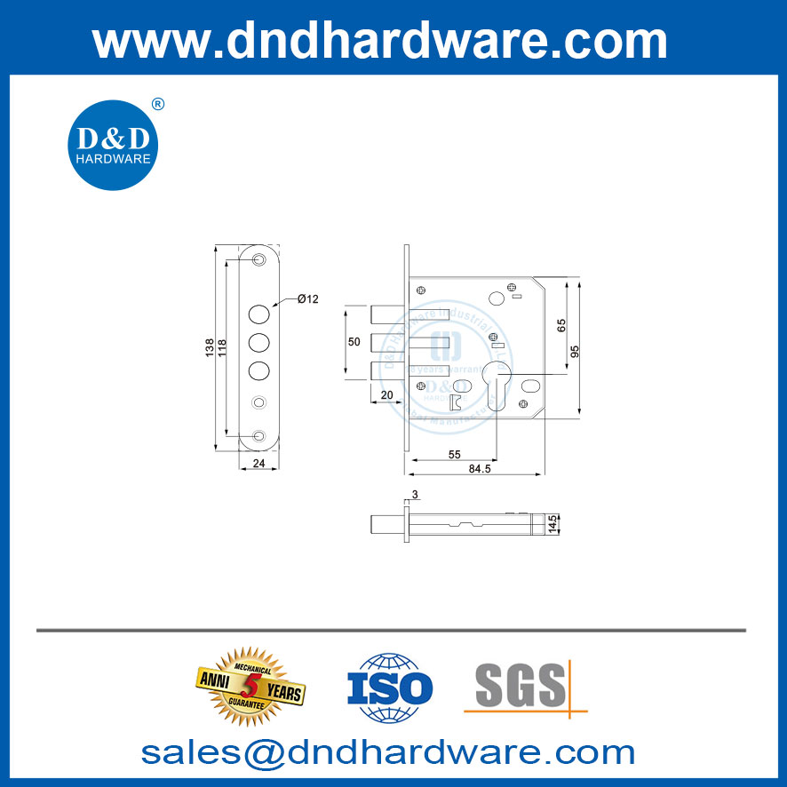 high security lock body