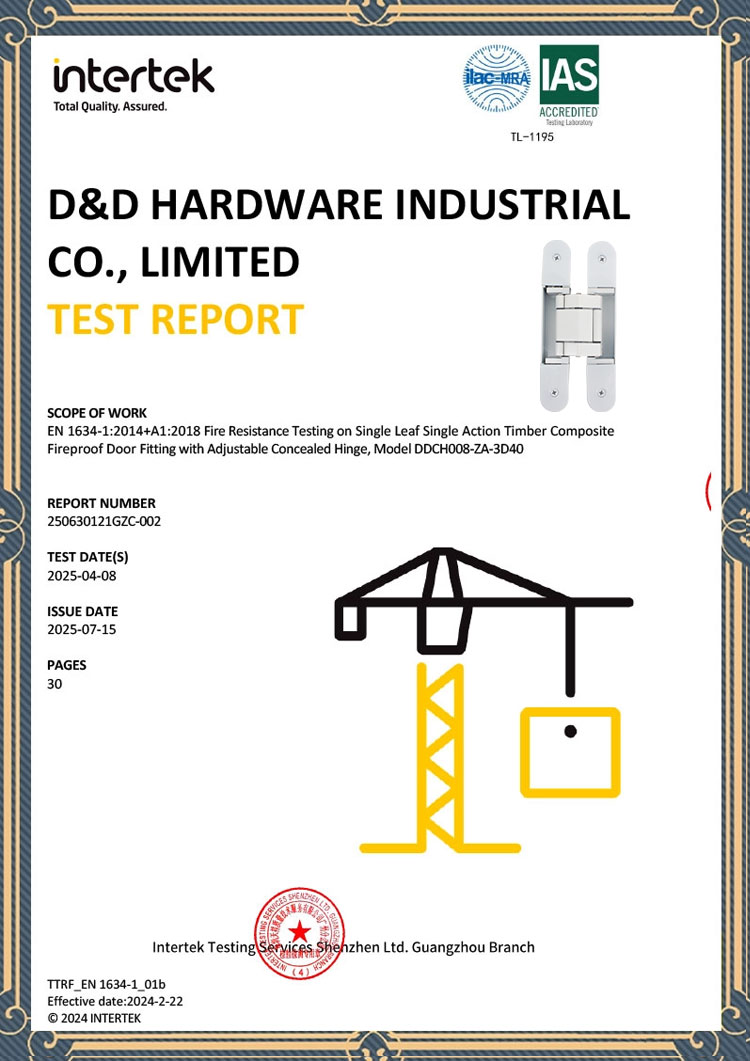 EN1935 concealed hinge