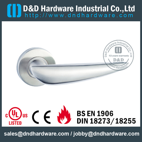 Stainless steel 304 crank solid door handle for External Door - DDSH168