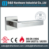 SUS304 good quality square tubular solid lever handle for Entry Door- DDSH178