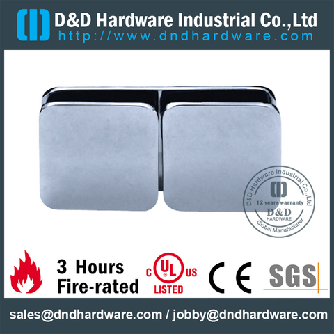 Stainless Steel Polish Finished Safety Glass Holder Clip for sliding door-DDGC006