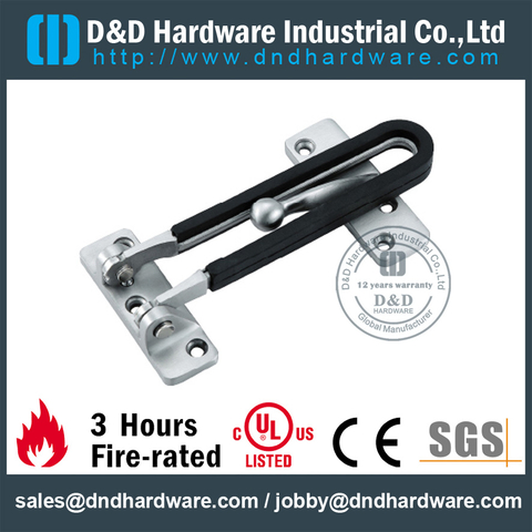 Stainless Steel 304 Safety Door Latch Guard for Hotel Bedroom Door -DDDG008