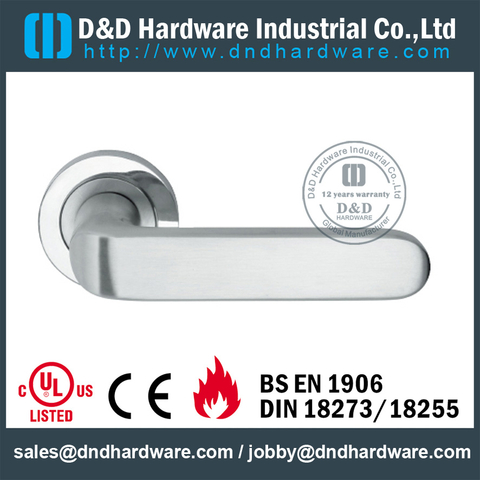 Antirust fancy solid door handle for Entrance Door- DDSH201