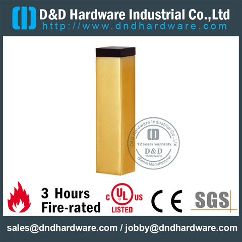 Zinc alloy cuboid floor mounted door stopper for Wooden Door- DDDS087