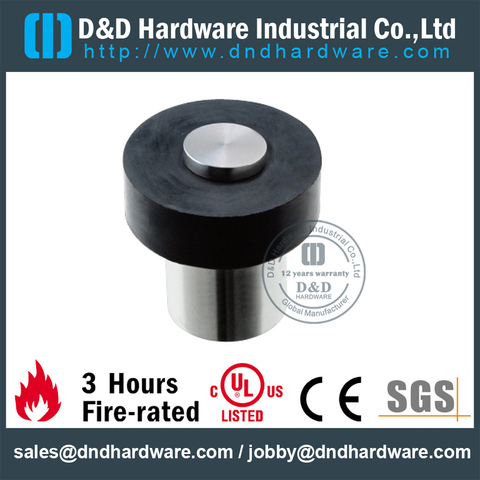 Stainless steel good quality round floor mounted door stopper for Sliding Door- DDDS097