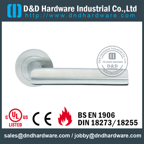 Antirust Stainless Steel Lever Handle for Wooden Doors-DDSH086