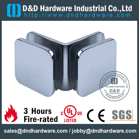 Stainless Steel 316 Stain Finished Glass Clip for Hotel Glass Door-DDGC005