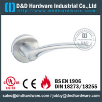SSS304 beautiful crank solid lever handle for Entrance Door - DDSH164