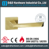 Antirust irregular fire-rated solid lever handle for Steel Door - DDSH169