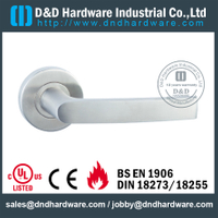 SUS304 good sale types solid handle with round rose for Bedroom Door - DDSH149
