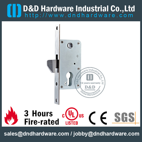 Stainless steel hook mortise lock for Metal Door-DDML034