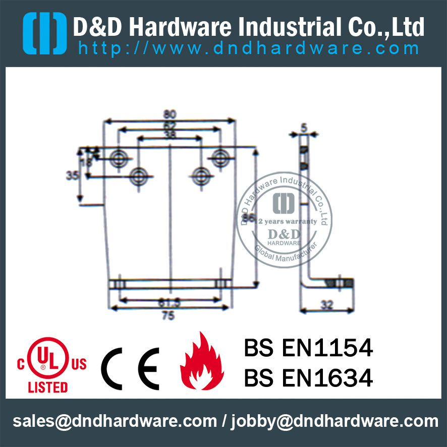 Aluminium Alloy Classical Heavy Duty Door Closer with CE Certificate for Exterior Door- DDDC-61