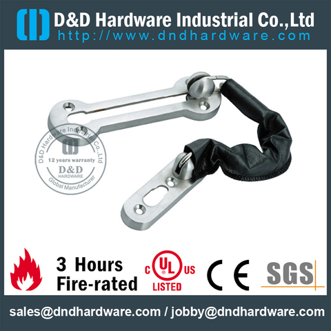 Zinc Alloy high quality classical door chain for Wood Door -DDDG012