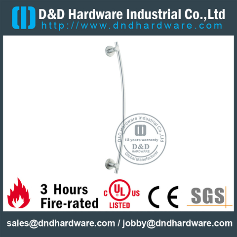 Stainless Steel 304 Mitred Pull Handle for Double Entry Glass Door -DDPH046