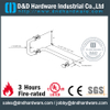 Stainless Steel 316 Cranked Pull Handle for Front Glass Door-DDPH034