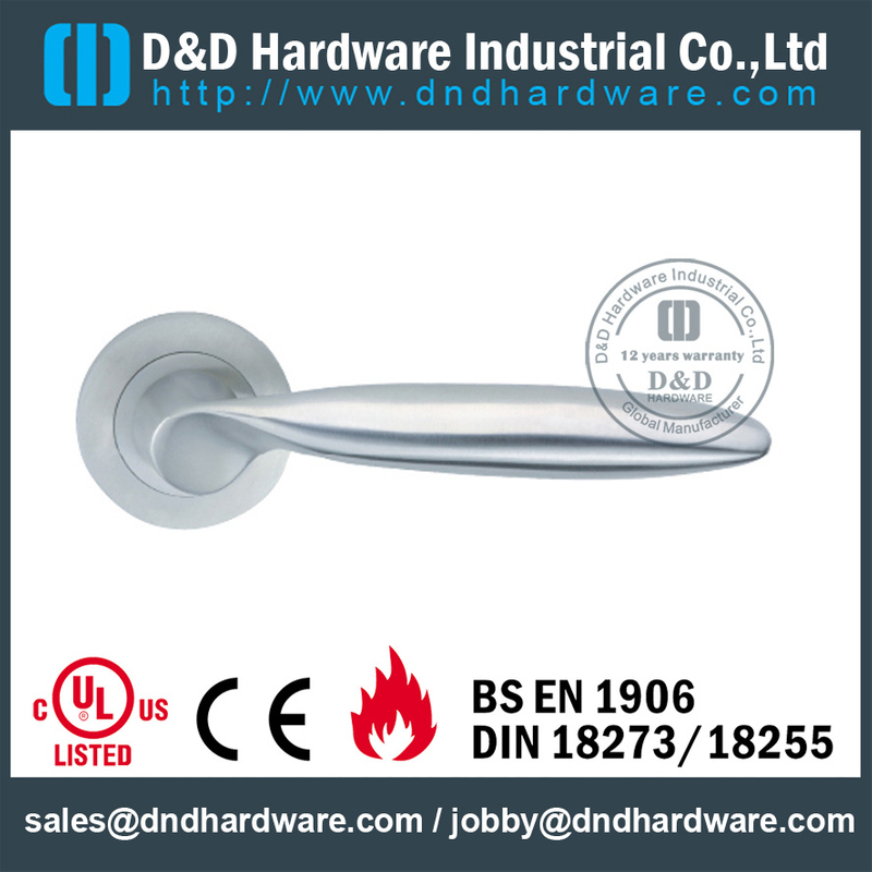 Antirust fashionable decorative crank solid lever handle for Interior Door - DDSH103