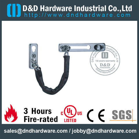 Stainless Steel 304 Polish Security Door Chain for Interior Hotel Door-DDDG004