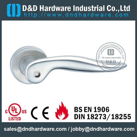 Antirust durable good hand feeling solid lever handle for Steel Door- DDSH136 