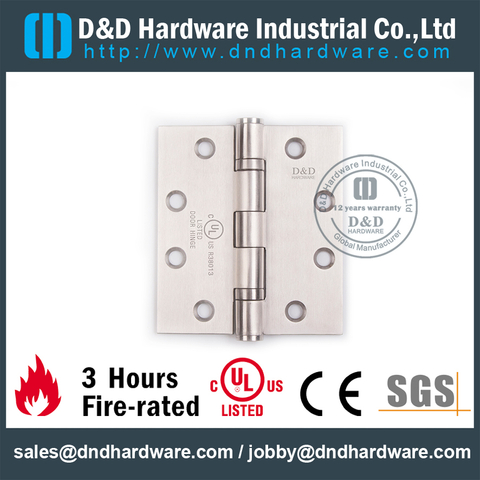 SS 316 UL Fire Rated Door Hinge for Metal Door-DDSS001-FR-4.5x4x3.0mm 