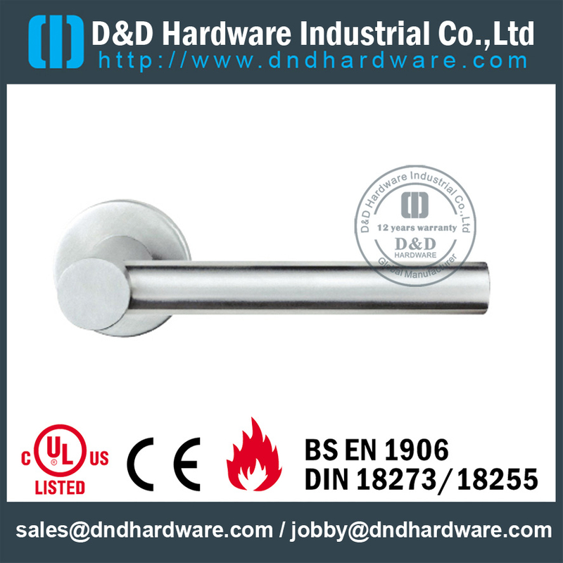 Stainless steel 316 solid round door handle for Bedroom Door- DDSH208