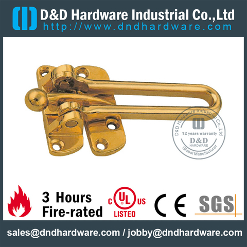 Zinc alloy classical modern design security door guard for Wooden Door-DDDG011