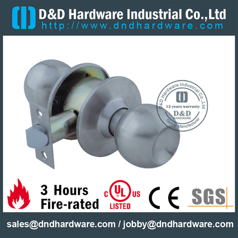 Stainless Steel Tubular Passage Door Latch for Aluminum Door-DDLK003